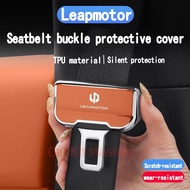 Leapmotor B01 B05 Car Safety Belt Buckle Protector Cover TPU material Anti Scratch Car Accessories S