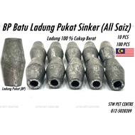 BP Batu Ladung Pukat Sinker Batu Timah Timah Batu Ladung Pancing Laut Ladung Hidup 1pcs / 10pcs / 100 pcs