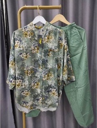 BAJU SETELAN WANITA RAYON MOTIF JUMBO ONESET RAYON PREMIUM