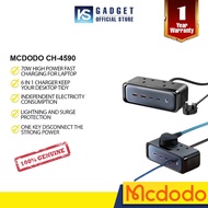 MCDODO 70W 2C+1A+1AC or 2C+2A+2AC GAN L Protection Power Strip UK Plug CH 4590 charger power socket
