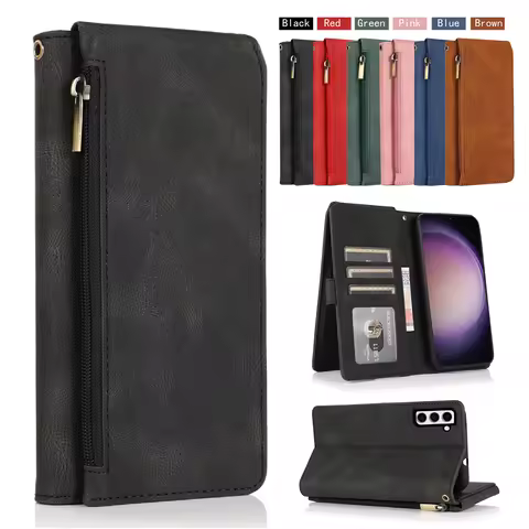 Flip Cover Leather Zip Pocket Vertical Bracket Wallet Phone Case For LG Velvet 5G G8X V50S ThinQ G8 