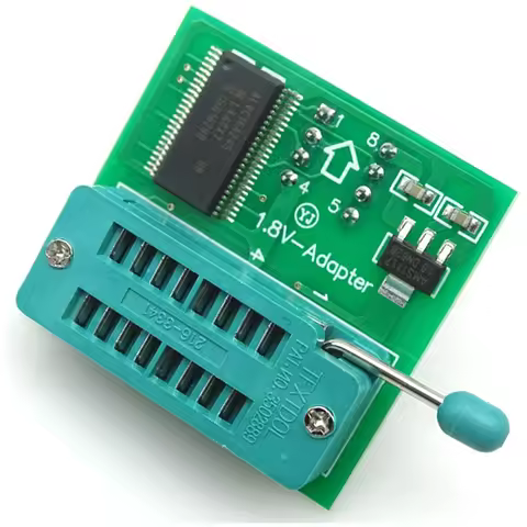 CH341B CH341A EEPROM Flash BIOS USB Programmer Module + SOIC8/SOP8 Test Clip + 1.8V Adapter Adapter 