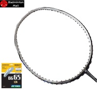 Apacs Commander 20 White Black【Install with String】Yonex BG65 (Original) Badminton Racket (1pcs)