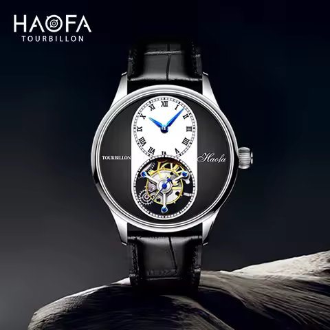 Haofa Manual Flying Tourbillon Mechanical Man Watch 1025 Luxury Double-arched Artificial Sapphire Cr