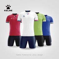 KELME /Kelme ชุดเครื่องแบบทีมกีฬาชุดฝึกซ้อมเข้าชุดสำหรับชุดฟุตบอลร้านเรือธงเสื้อยืดลายพิมพ์