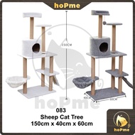 [150cm] Double Bed House Cat Tree Cat Tree with House Climber Cat Tree Cat Nest Cat Scratch Trees Sisal Column Cat Tree