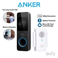 Eufy Security by Anker S200 Video Door Bell Camera Wireless Doorbell Smart Doorbell 1080p Battery-Powered Wifi E8220
