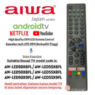 FOR aiwa android Smart LED TV voice  Remote Control With NETEFlX