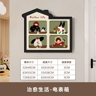ภาพตกแต่งกล่องไฟฟ้า Dopaamine Electric Meter Box Covering Switch Box Hide Ugly Wall Art Home Decor M