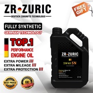 [Formulated by FK Fukuoka] 5W40 SN Fully Synthetic Engine oil 4L ZR ZURIC ::GERMAN FORMULATION