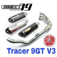 EXHAUST PROJECT79 YAMAHA TRACER9GT V3 FULL SYSTEM MANIFOLD STAINLESS STEEL TRACER 9GT V3 MUFFLER MOT