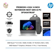 HP ProBook 4 G2a 14 inch Notebook Laptop Next Gen AI PC (Ryzen AI 5 435, 16GB, 512GB, AMD Radeon, W1