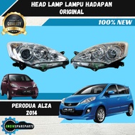 Perodua Alza Head Lamp Lampu Kereta Headlamp Front Lamp 2014 Lampu Depan Besar Original 100% New Hig