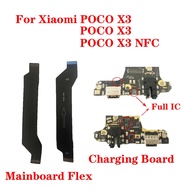 Original USB Charging Port Dock For Xiaomi Poco X3 X3 Pro X3 NFC Micrphone Charger Board Connector M