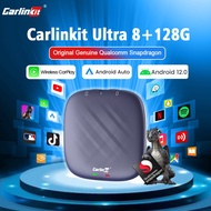 Carlinkit CarPlay Ai Box Plus Android 12 คาร์เพลย์ไร้สาย Android Auto QCM6125 4G LET GPS เน็ตฟลิกซ์ในตัว IPTV