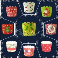 Christmas theme 2oz muffin cups estimate 50 pcs