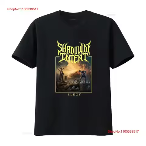 New Shadow of Intent Elegy Deathcore America Black T Shirt Size S 5XL vintage Washed Top For Everyda