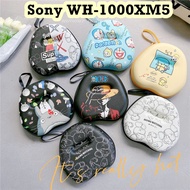 【Trend Front】 For Sony WH-1000XM5 Headphone Case Cute Cartoon Headset Earpads Storage Bag Casing Box