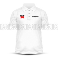 polo Shirt Baju Sulam Nissan GTR R35 Skyline R34 Kolar Racing Motorsport Pakaian T-Shirt Unisex S-3X