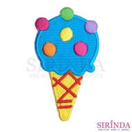 Ice Cream Cartoon Iron Iron-On PATCH DIY EMBROIDERY (00080380)