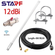 [🅽🅴🆆 ᶦⁿ ᵐᵅʸ] 12dBi for Lora Helium HNT Miners Bobcat Miner Omni Fiberglass Aerial Antenna