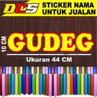 CUTTING STICKER WRITING GUDEG STICER WRITING FOR SALES NAME