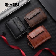 SHABILI 2025 new men's wallet, women's wallet, card bag, easy to carry, fashionable, high-quality PU