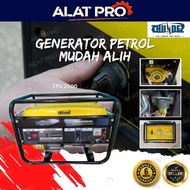 THUNDEZ Generator Gasoline Petrol Generator Petrol Mudah Alih 2.2KW/2200Watt TPU2500 - 4 Stroke with