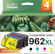 ejet 962XL Ink Cartridges Combo Pack for HP 962 Ink Cartridges HP962xl/962 HP962 Ink 962XL Black and