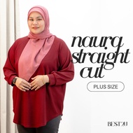 [BEST2U] PLUS SIZE NAURA WAFFLE STRAIGHT CUT 2.0