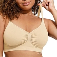 FeelinGirl  Women's Wireless Bra Comfort  up to 44DD No padding No Underwire Unlined Cami Bra Seamle