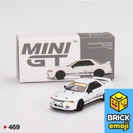 Mini GT 469 Top Secret Nissan Skyline GT-R VR32 White RHD 1/64 Đồ chơi mô hình xe hơi