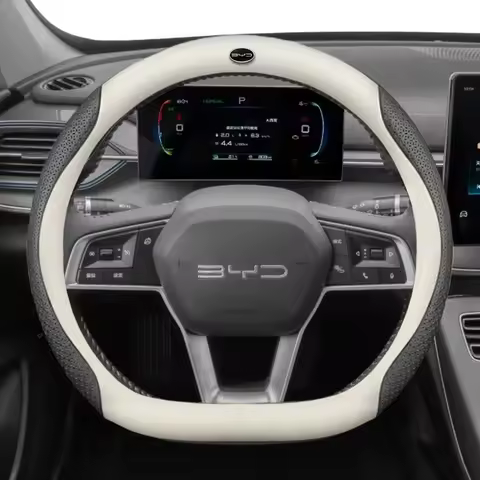 Genuine leather car steering wheel cover suitable for BYD Ato 3 Fa Feng Tang F3 E6 Yuan Song Plus EV