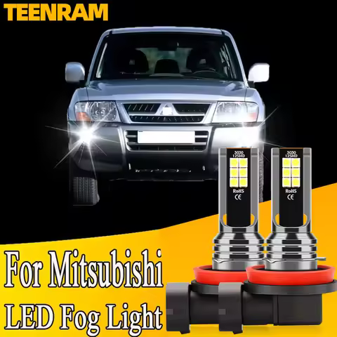 2x LED Fog Light H8 H11 H16JP Car Lamps For Mitsubishi ASX Colt Eclipse Cross Lancer 8 Outlander 2 3