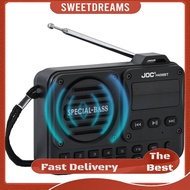 Portable FM Radio with LED Display Digital Radio Recorder BT 5.4 Radio Speaker