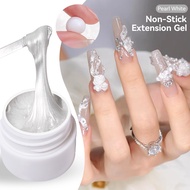 LILYCUTE 8ml Pearl White 5D Sculpting Nail Gel Extension Building Gel Polish Soak Off LED UV Gel Nai