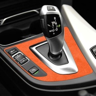 For BMW 3 4 Series F30 F34 F32 F33 F36 Made of Alcantara Car Gear Shifter Panel Cover Trim Stickers 