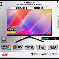 HUGON 27" 120Hz FHD 1ms IPS FLAT Adaptive-Sync With Speaker Gaming Monitor (FF2701SB Black / FF2701S