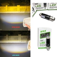 Đèn Pha Bi Cầu H6 W2F BMA - Chân Bóng M5 Cos Trắng Pha Vàng Trắng ( Có demi đổi màu ) Lắp Dream Wave