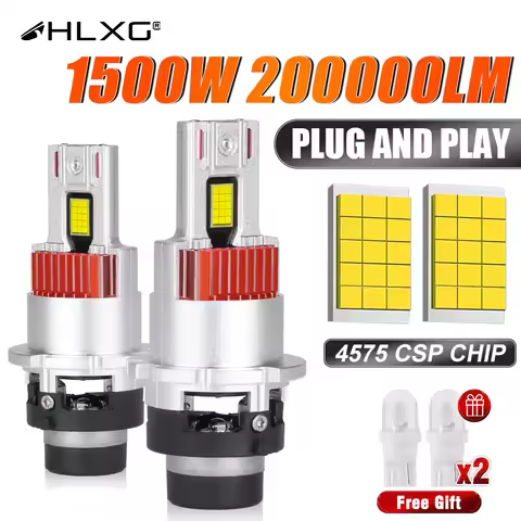 2pcs 1500W D2S D4S Led Car Headlight Canbus HID Led Xenon Bulb 1:1 Turbo D2R D4R Led Car Lamp Auto L