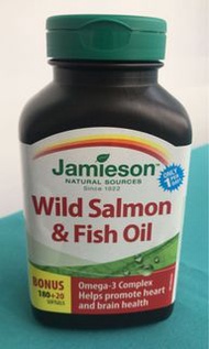 JAMIESON 野生三文魚魚油 200粒增量裝  買一送一