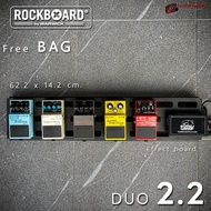 ส่งด่วน🚛 กระเป๋าใส่เอฟเฟค Rock Board DUO 2.0/2.2 Pedalboard with Gig Bag กระเป๋าพร้อมบอร์ดใส่เอฟเฟค / มีเก็บเงินปลายทางค่ะ