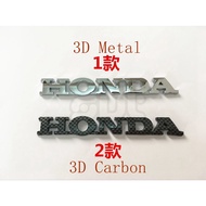 Honda Alphabet 3D Metal/Carbon Fiber Car Sticker