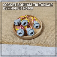 SOCKET FITTING T10 - T13 - T15 UNIVERSAL - SOCKET FITTING BULB T10 T13 T15 REVERSE PLUG Senja FOR CA