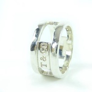 蒂芙尼 (TIFFANY & Co.) 1837 Element 戒指，925 純銀，約日本尺碼 12 號，意大利製造，重 5.9 克，女士款，品相極佳。