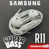 Samsung Headset Handsfree Original R11 Super Bass Jack Audio 3.5mm Putih for Samsung A05 A05s A15 A1