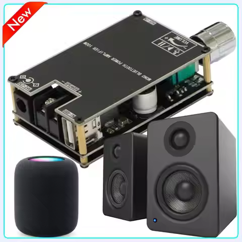 ZK-1001B Mono 100W TPA3116D2 Audio Power Amplifier Bluetooth-compatible 5.1 AUX Digital Power Amplif
