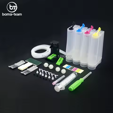 Universal DIY CISS Kit 4color CISS Ink Tank Accessories Replacement For HP 21 22 60 61 56 57 74 75 9