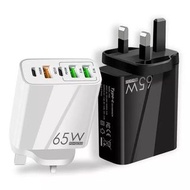 65W 充電器轉接器 2 個 3.1A USB 多口充電頭 PD15，20W+QC3.0 USB A 壁插充電器 2ndckp rttckp 1949 65W Charger Adapter 2 3.