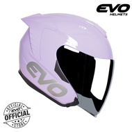 EVO RX-5 Plain Half Face Dual Visor Helmet with Free Clear Lens
